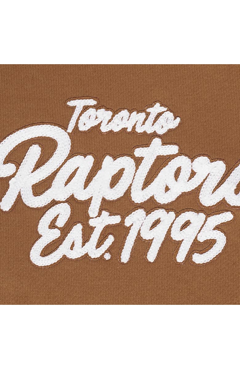 PRO STANDARD Men's Pro Standard Brown Toronto Raptors Paint the City Drop Shoulder Pullover Hoodie, Alternate, color, Brown