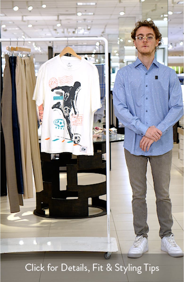 Sportswear Soccer Kick Cotton Graphic T-Shirt, sales video thumbnail