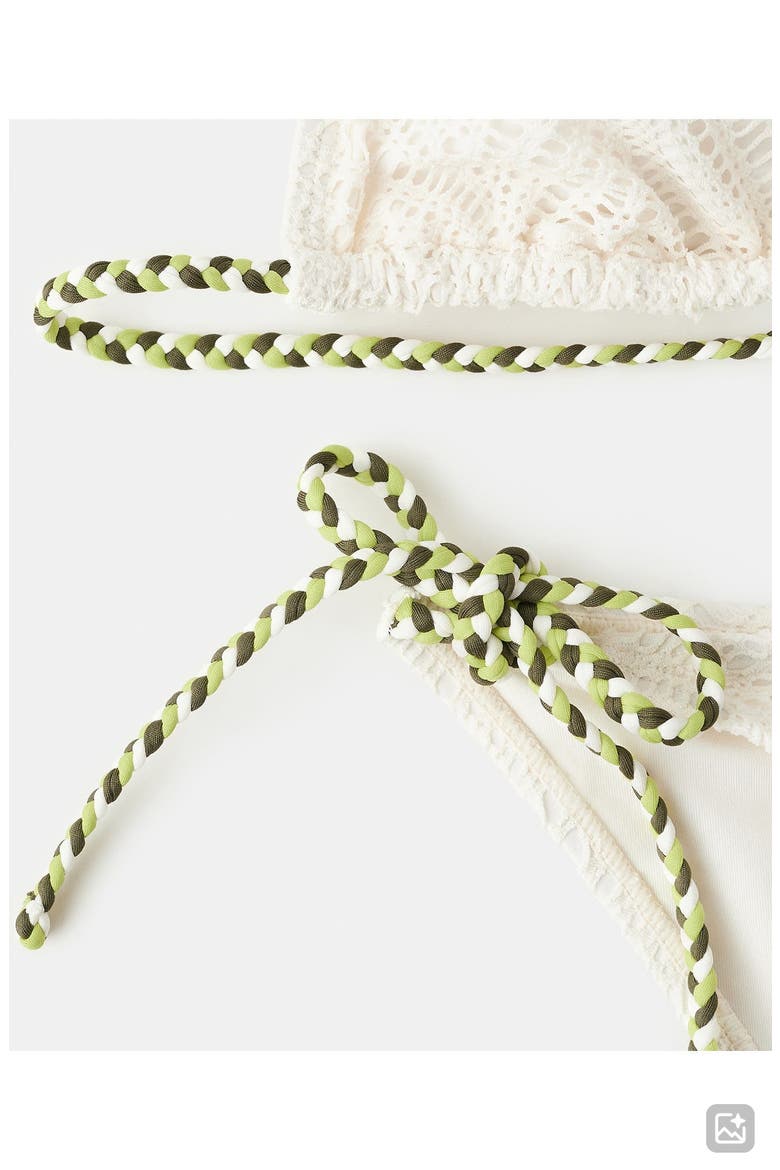 Braided Strap Two-Piece Swimsuit, Alternate, color, OFF WHITE