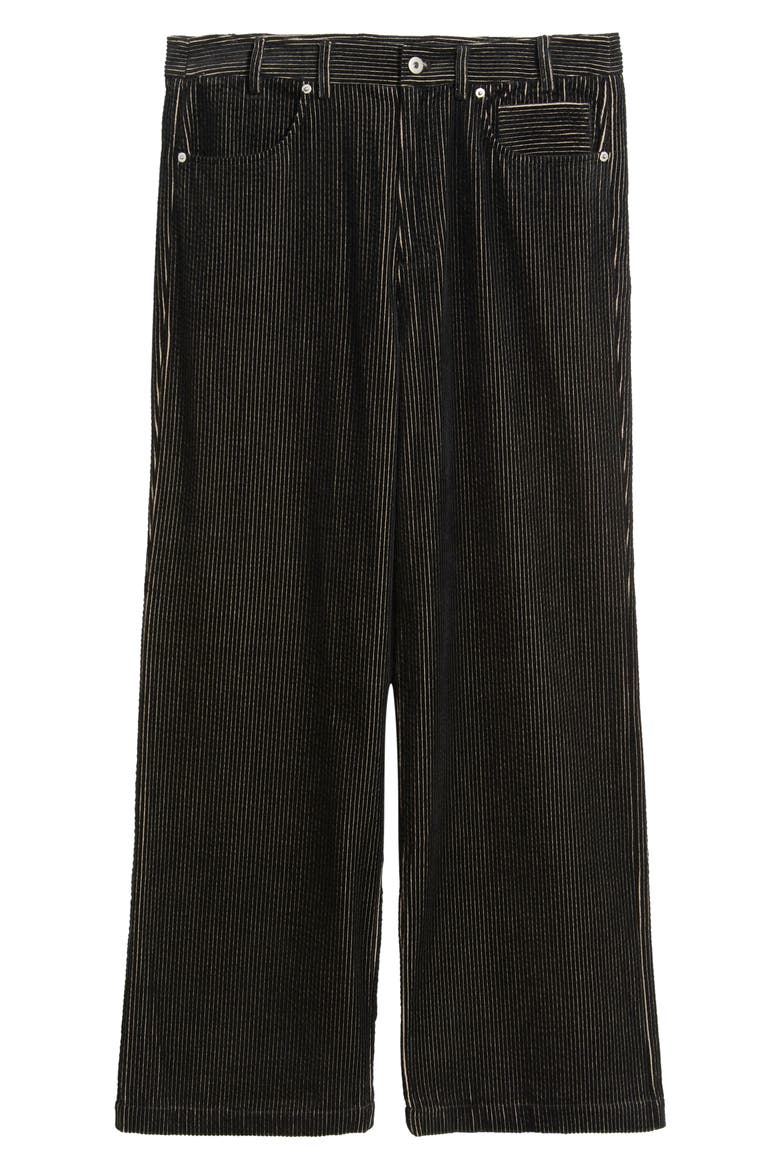 Five-Pocket Corduroy Pants, Alternate, color, BLACK