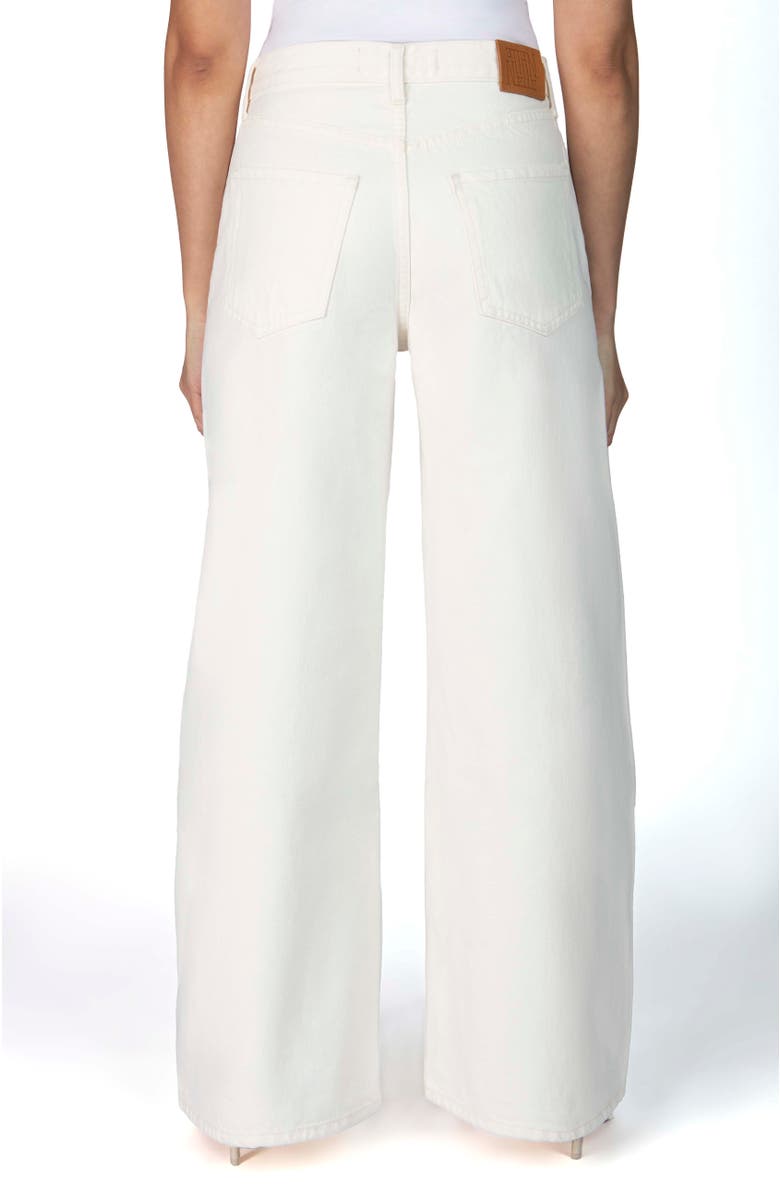 Nelle Atelier The Laura Petite Wide Leg Jean, Alternate, color, Pearl