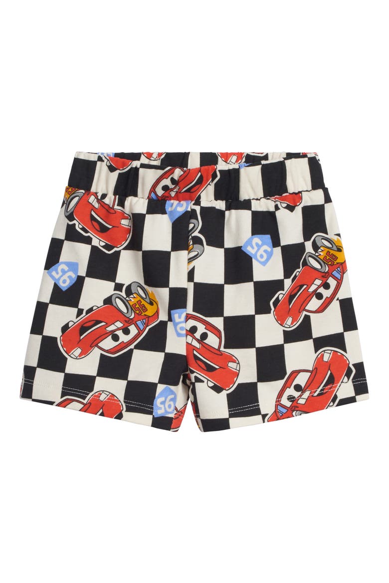 Cars Lightning McQueen French Terry 2-Piece T-Shirt and Shorts Set, Alternate, color, McQueen White Black
