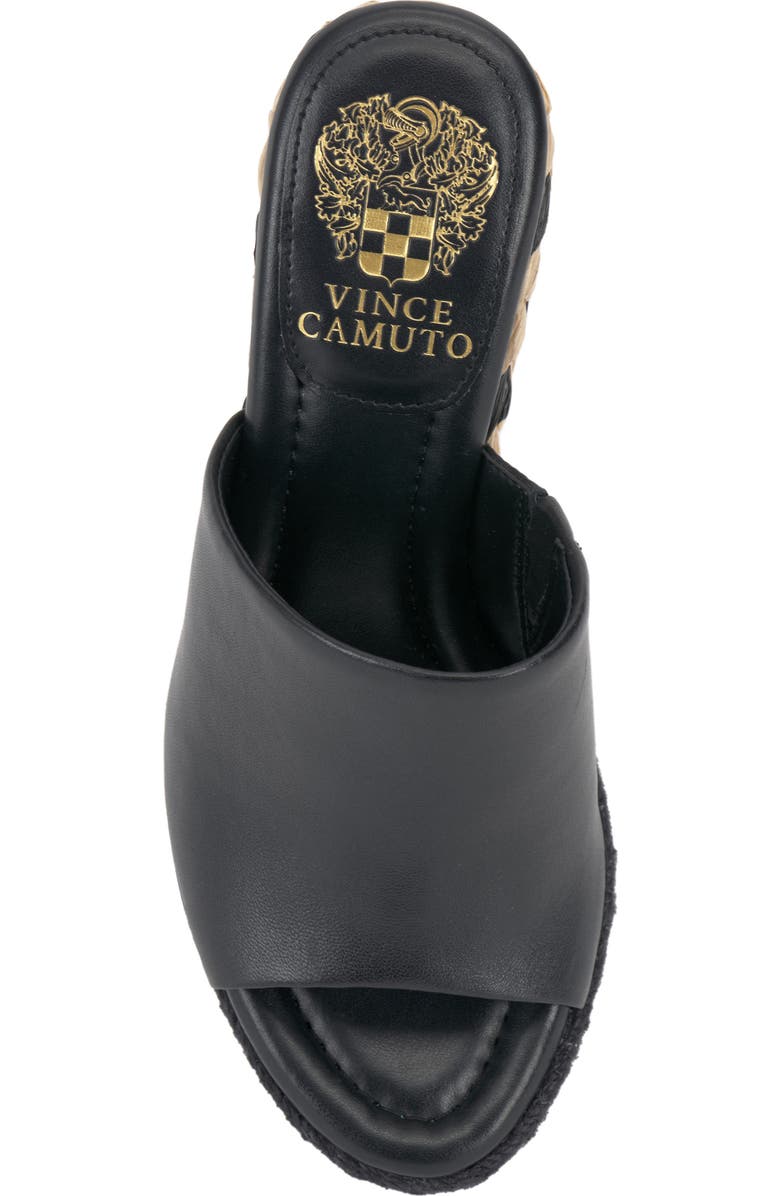 Vince Camuto Fayla Wedge Sandal, Alternate, color, Black