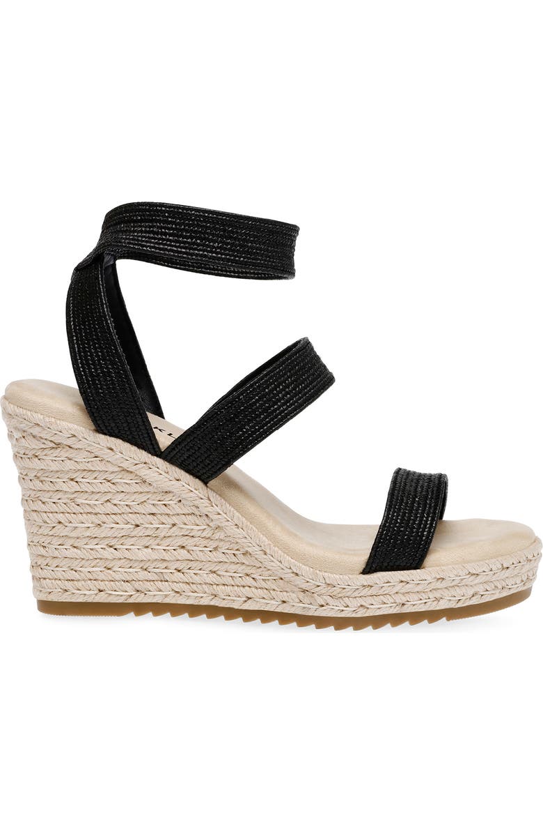 Anne Klein Willa Espadrille Wedge Raffia Sandal, Alternate, color,