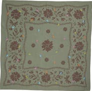 Treasure & Bond Floral Embroidered Square Bandana
