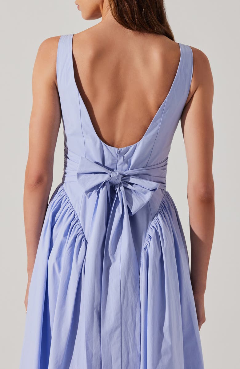 ASTR the Label Vinya Cotton Dress, Alternate, color, Periwinkle Blue