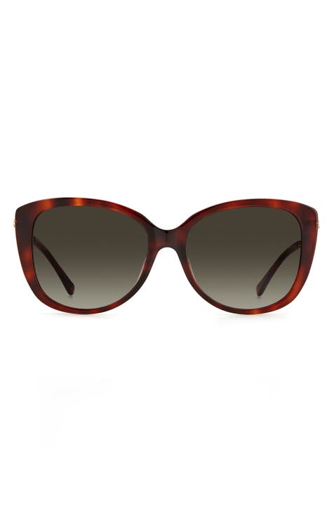 57mm lorene cat eye sunglasses