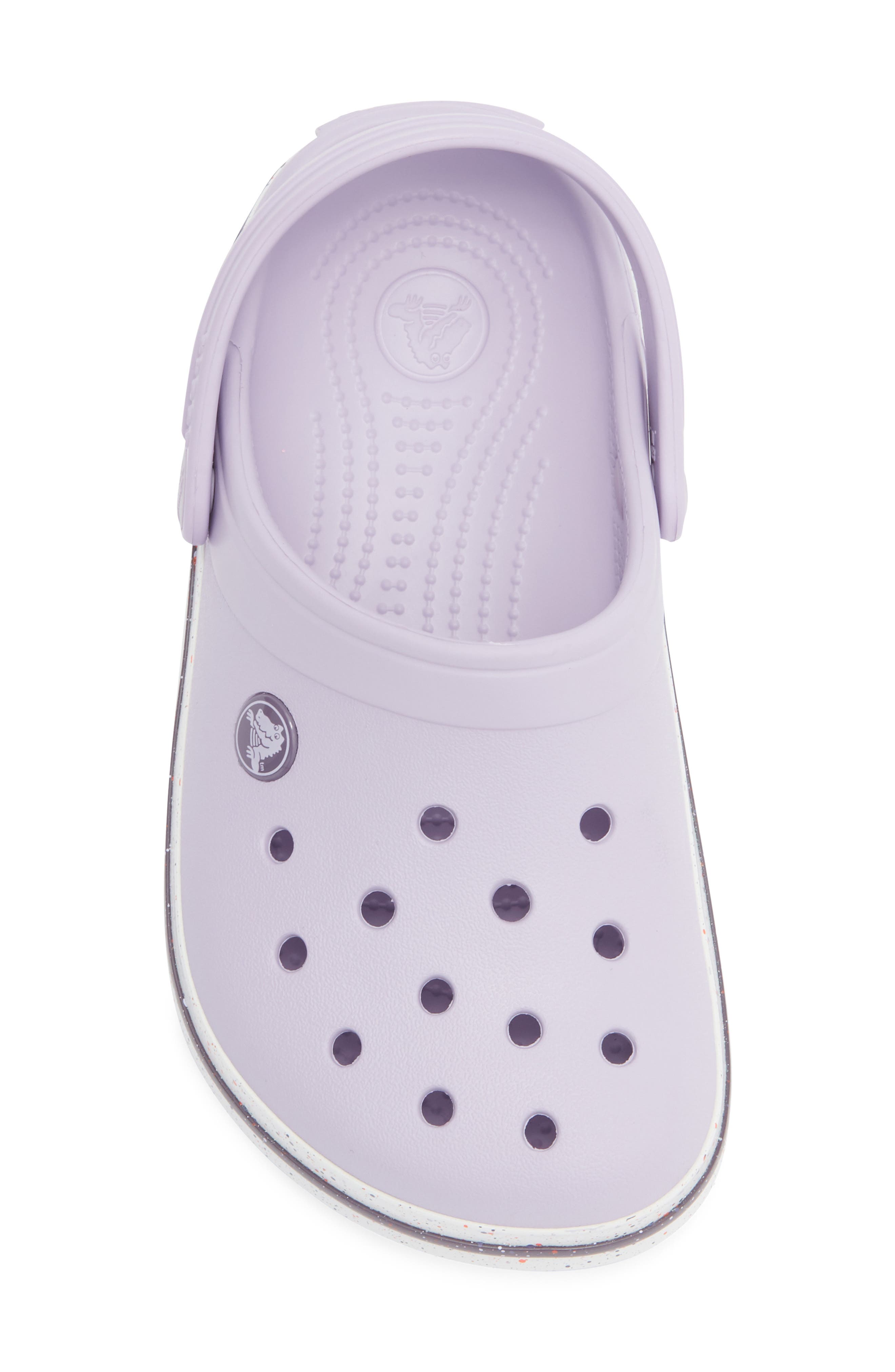 CROCS Kids' Crocband Speckled Band Clog, Alternate, color, Lavender