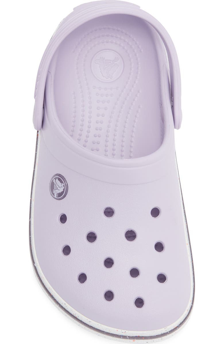 CROCS Kids' Crocband Speckled Band Clog, Alternate, color, Lavender