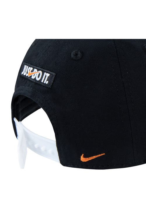 Nike Kids' Logo Toss Patch Club Baseball Cap In Black