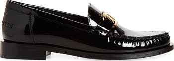 24AW new/FERRAGAMO マリアンビットローファー Loafer Black Maryan Patent Gancini Bit Loafers | Neiman Marcus