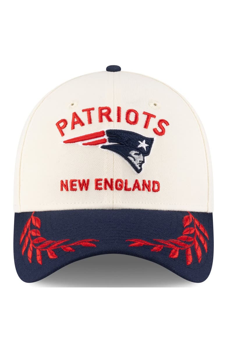 New Era Men's New Era Cream/Navy New England Patriots 2025 NFL Draft 39THIRTY Flex Hat, Alternate, color, Cream