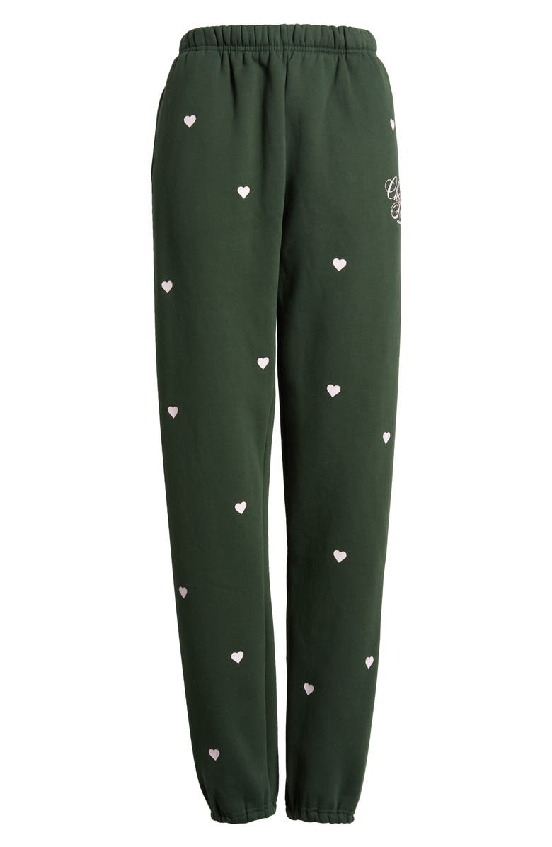 THE MAYFAIR GROUP Choose Love Heart Print Graphic Sweatpants, Alternate, color, 