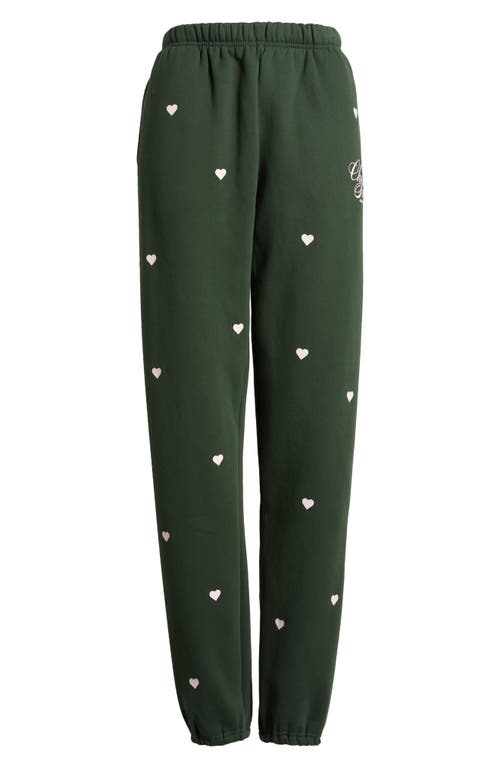 THE MAYFAIR GROUP THE MAYFAIR GROUP CHOOSE LOVE HEART PRINT GRAPHIC SWEATPANTS 