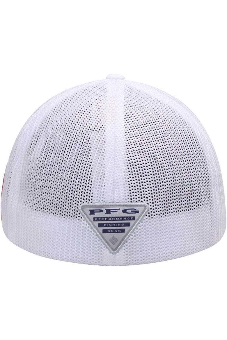 Men's Columbia White Alabama Crimson Tide Collegiate PFG Flex Hat, Alternate, color, White