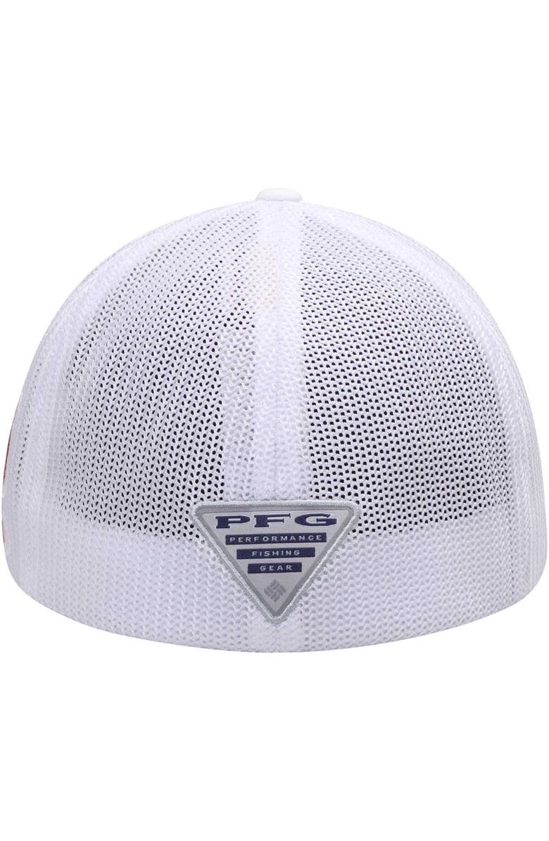 Columbia Men's Columbia White Alabama Crimson Tide Collegiate PFG Flex Hat, Alternate, color,