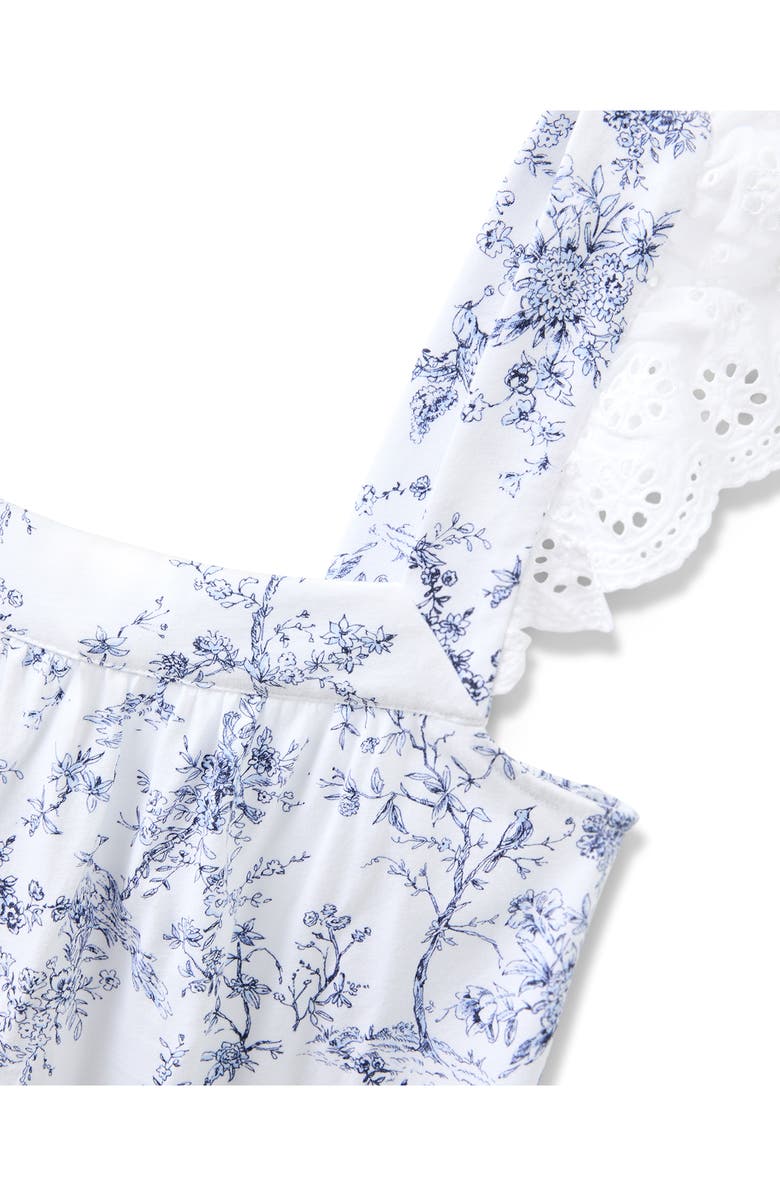 Petite Plume Clara Pima Cotton Short Pajamas, Alternate, color, White