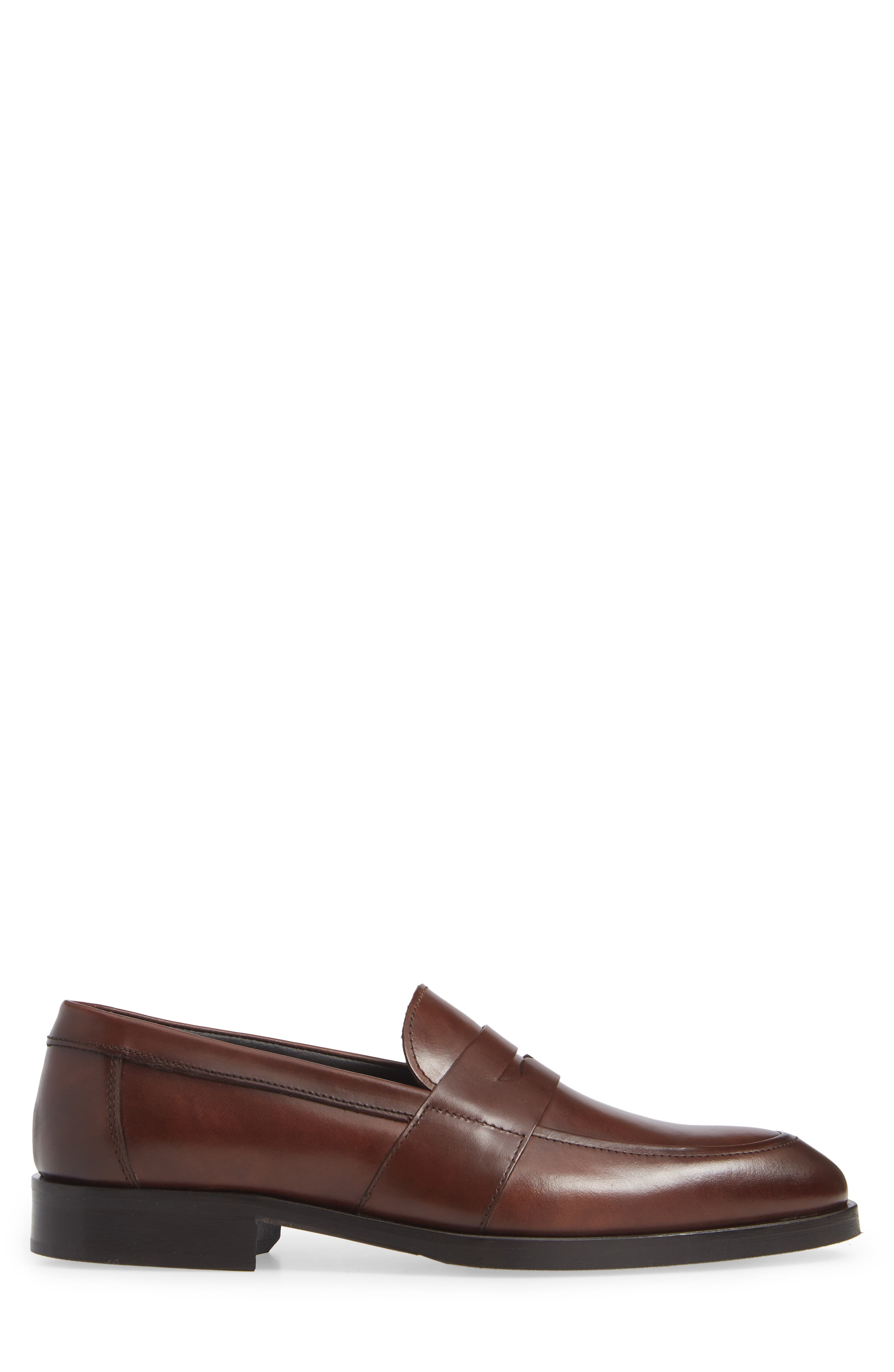 Devries Penny Loafer, Alternate, color, VITELLO BRUCIATO LEATHER