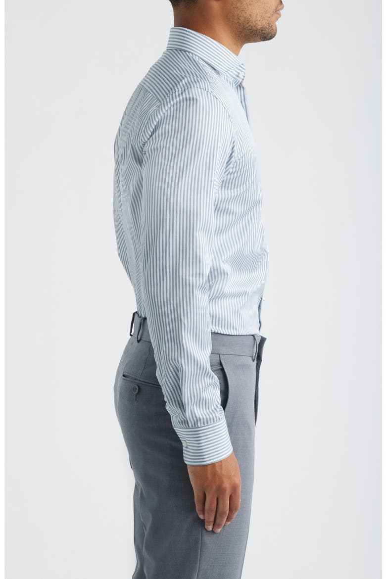 Hank Kent Slim Fit Cotton Dress Shirt, Alternate, color, OPEN GRN