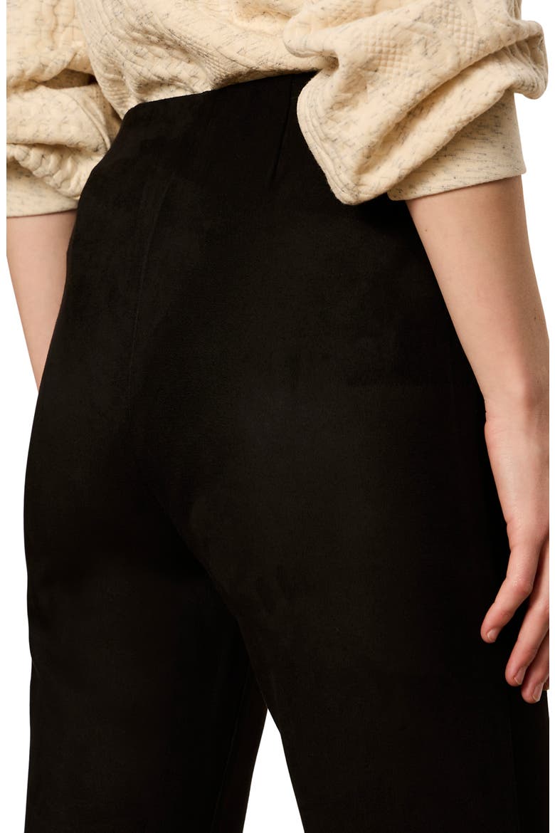 Sashay Faux Suede Pants, Alternate, color, BLACK
