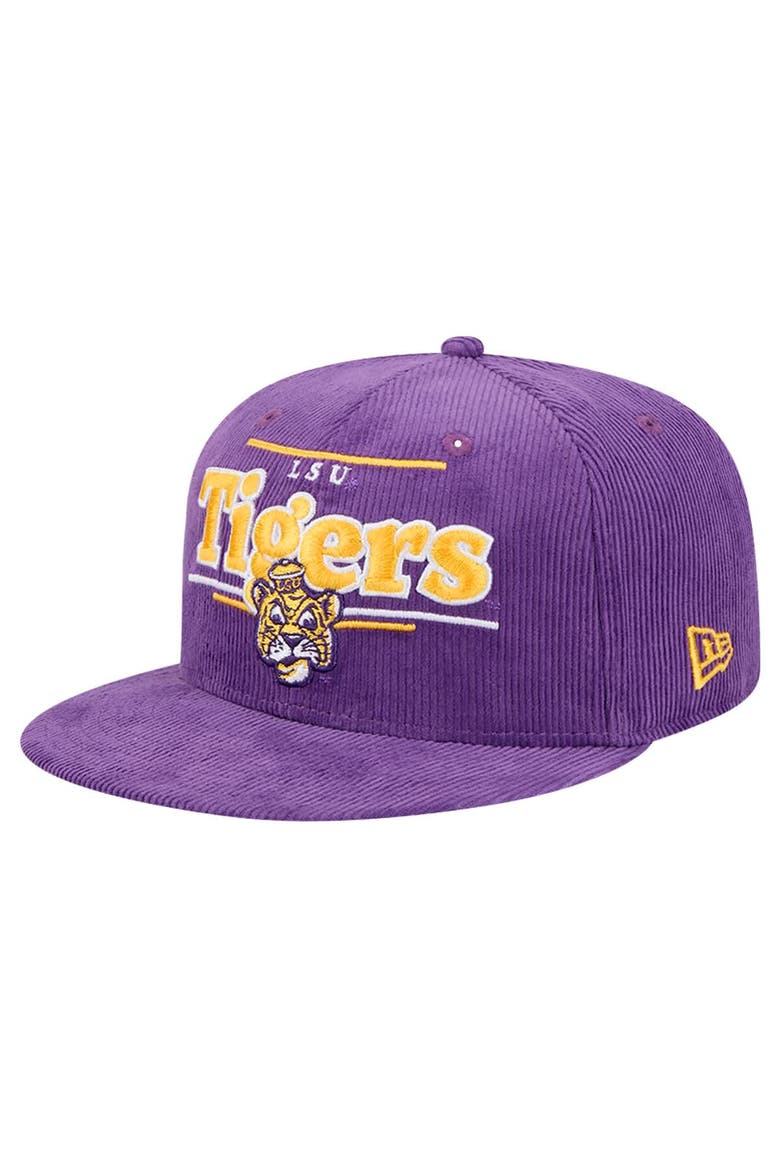Men's New Era Purple LSU Tigers Display 9FIFTY Snapback Hat, Main, color, Purple