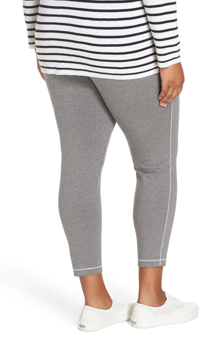 Eileen Fisher Stretch Organic Cotton Leggings, Alternate, color, 