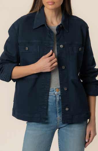 Barb Stretch Cotton Shirt Jacket