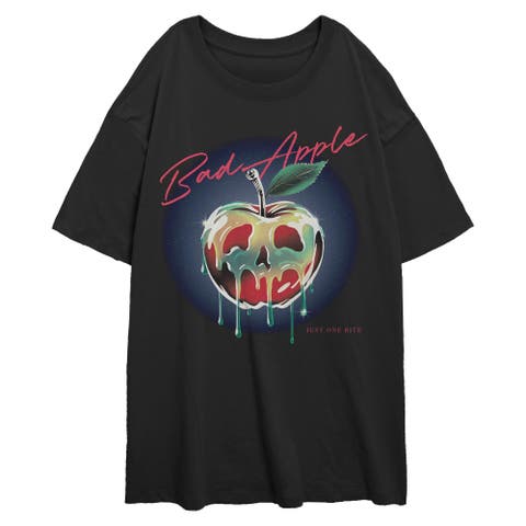 Juniors Disney Bad Apple Retro T Shirt