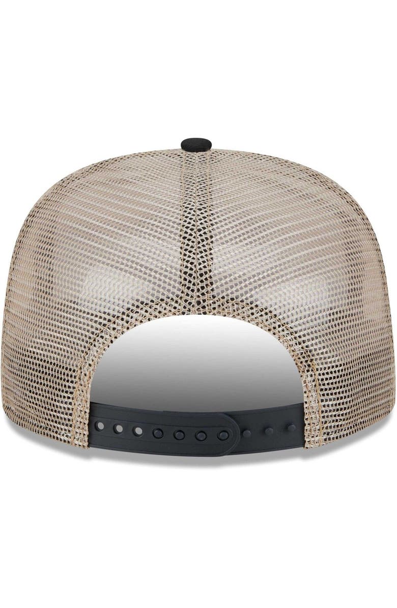 New Era Men's New Era White Chicago White Sox Chrome Camo A-Frame 9FIFTY Trucker Snapback Hat, Alternate, color, Cream