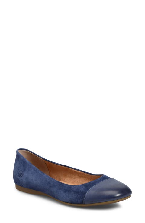 Batti Mixed Media Ballet Flat (Women)