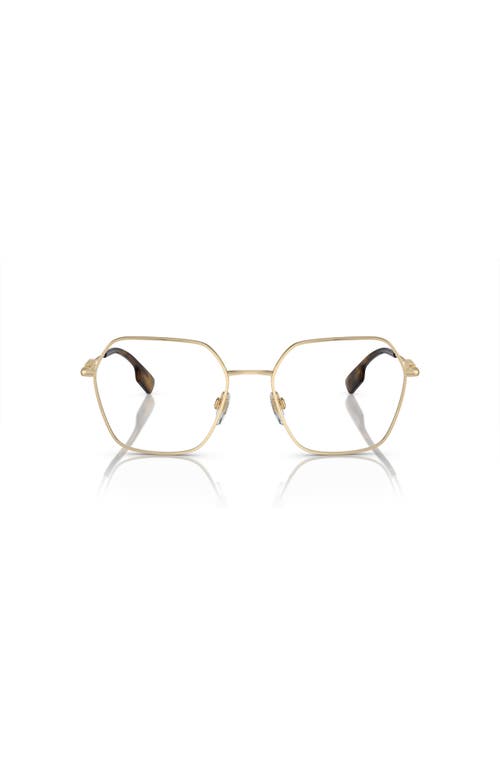 Burberry 54mm Irregular Optical Glasses In Gold