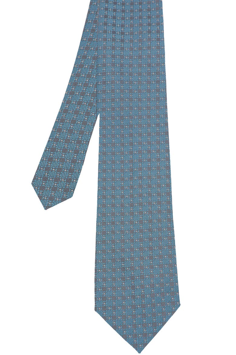 Geometric Tie, Alternate, color, AQUA