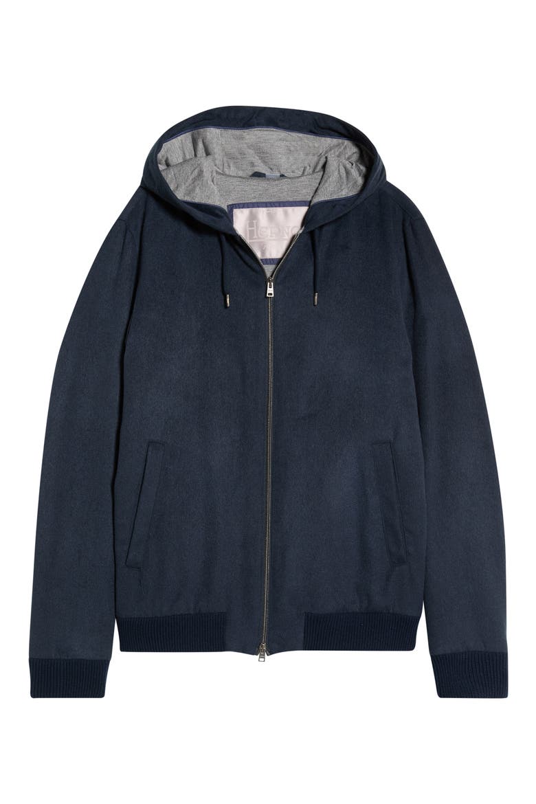 Mèlange Zip Hoodie, Main, color, 9200 NAVY