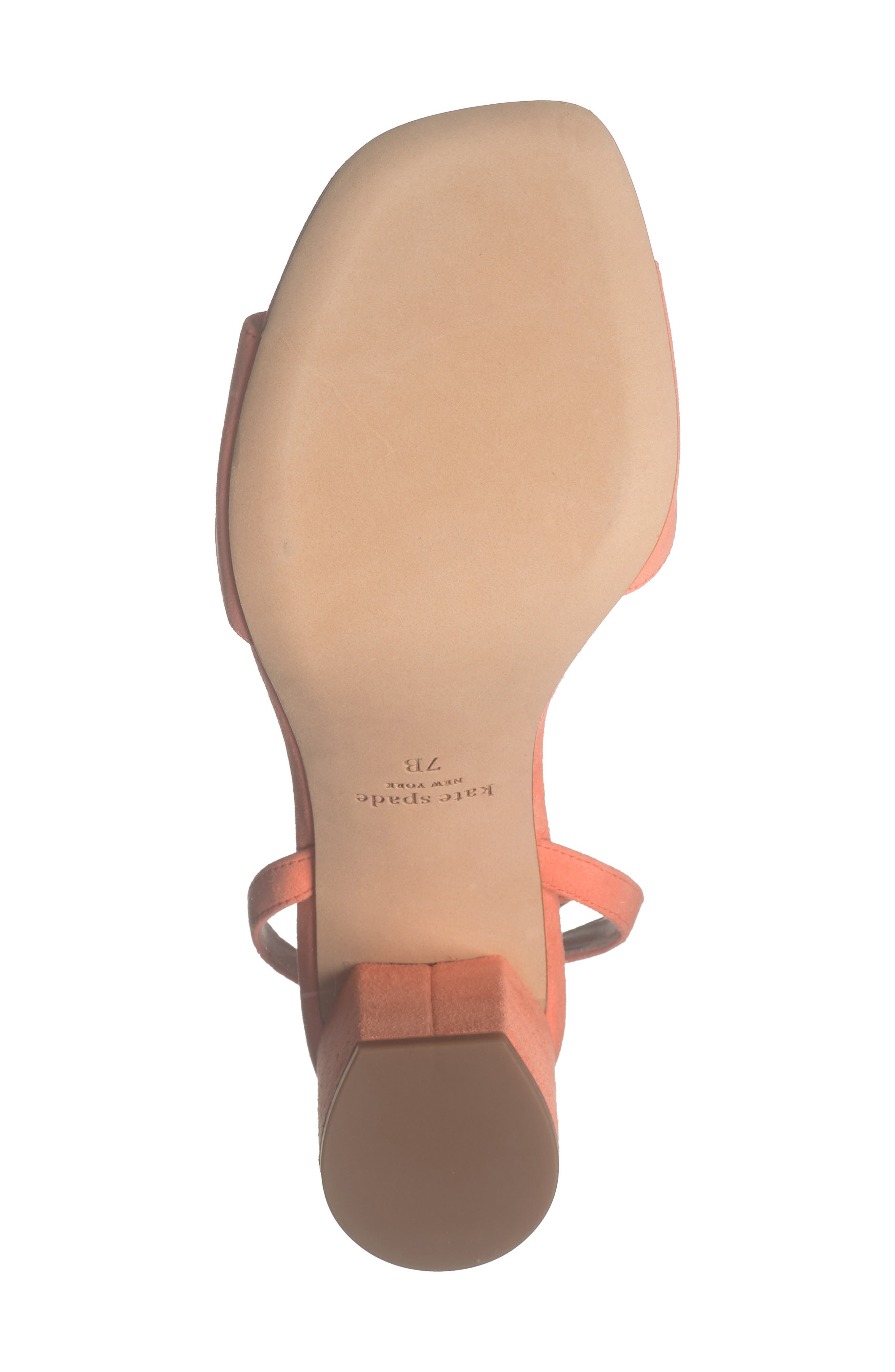 Kate Spade New York delphine block heel sandal, Alternate, color, Melon Ball