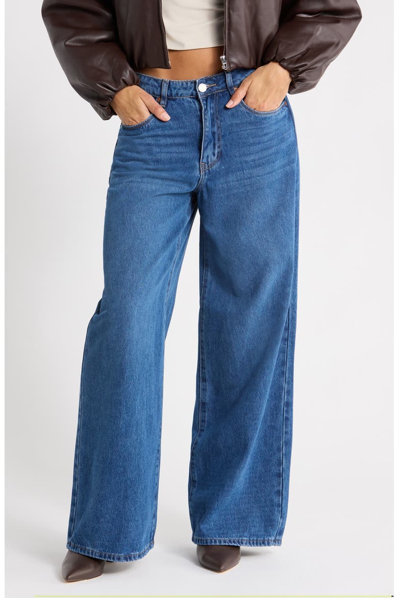 The Harrison Low Rise Baggy Wide Leg Jeans, Main, color, OFF RADAR