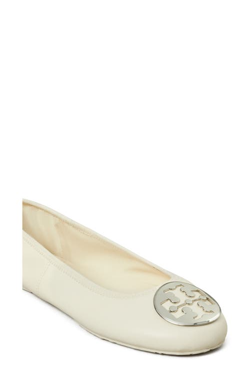 Tory Burch Reva Travel Ballet Flat In Neutral
