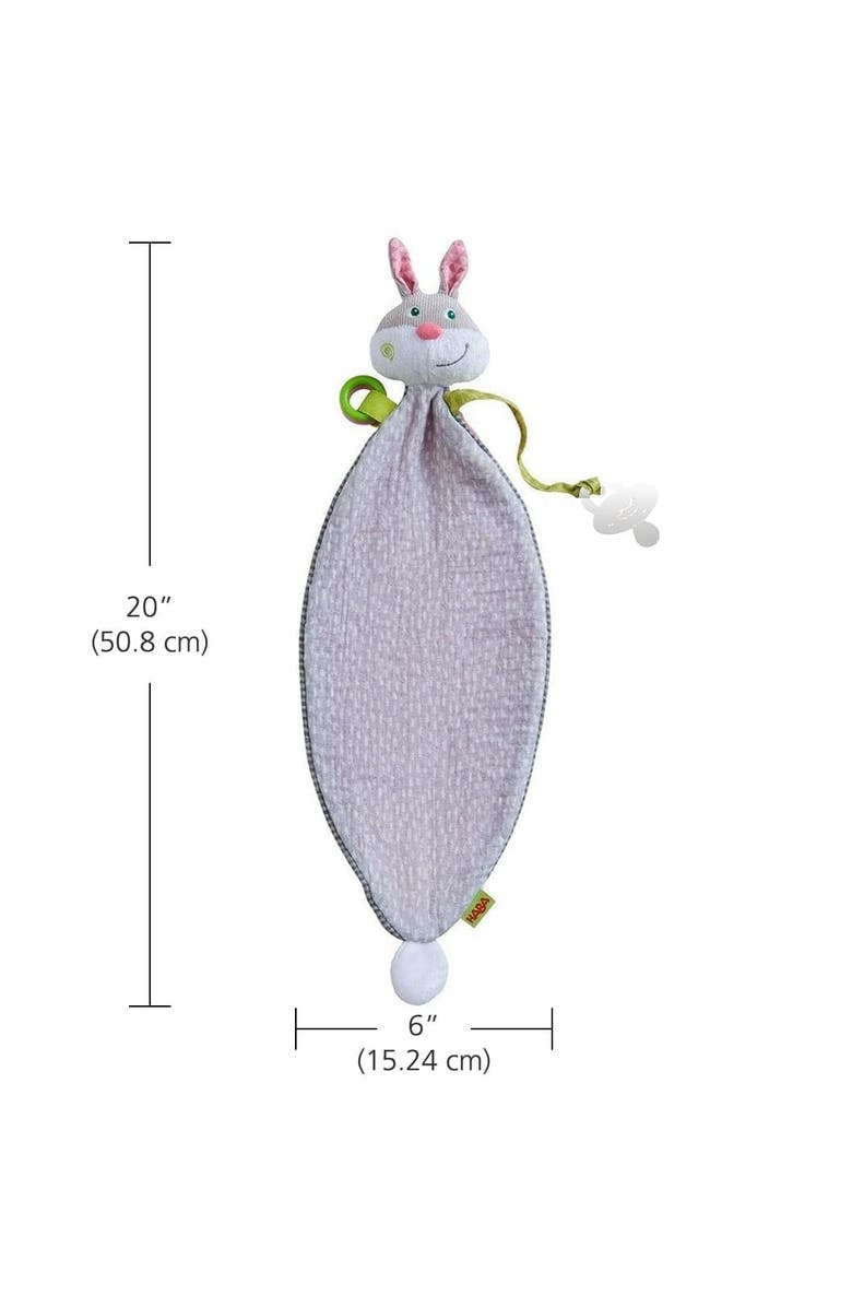 HABA Bunny Hops Baby Blanket and Crinkle Toy, Alternate, color, Multi