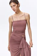 H&M Lace-trimmed Strappy Top