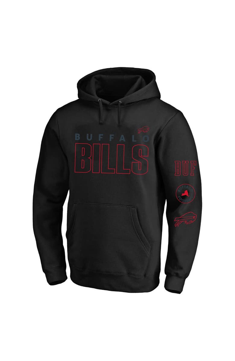 FANATICS Men's Fanatics  Black Buffalo Bills Big & Tall Fleece Pullover Hoodie, Alternate, color, 