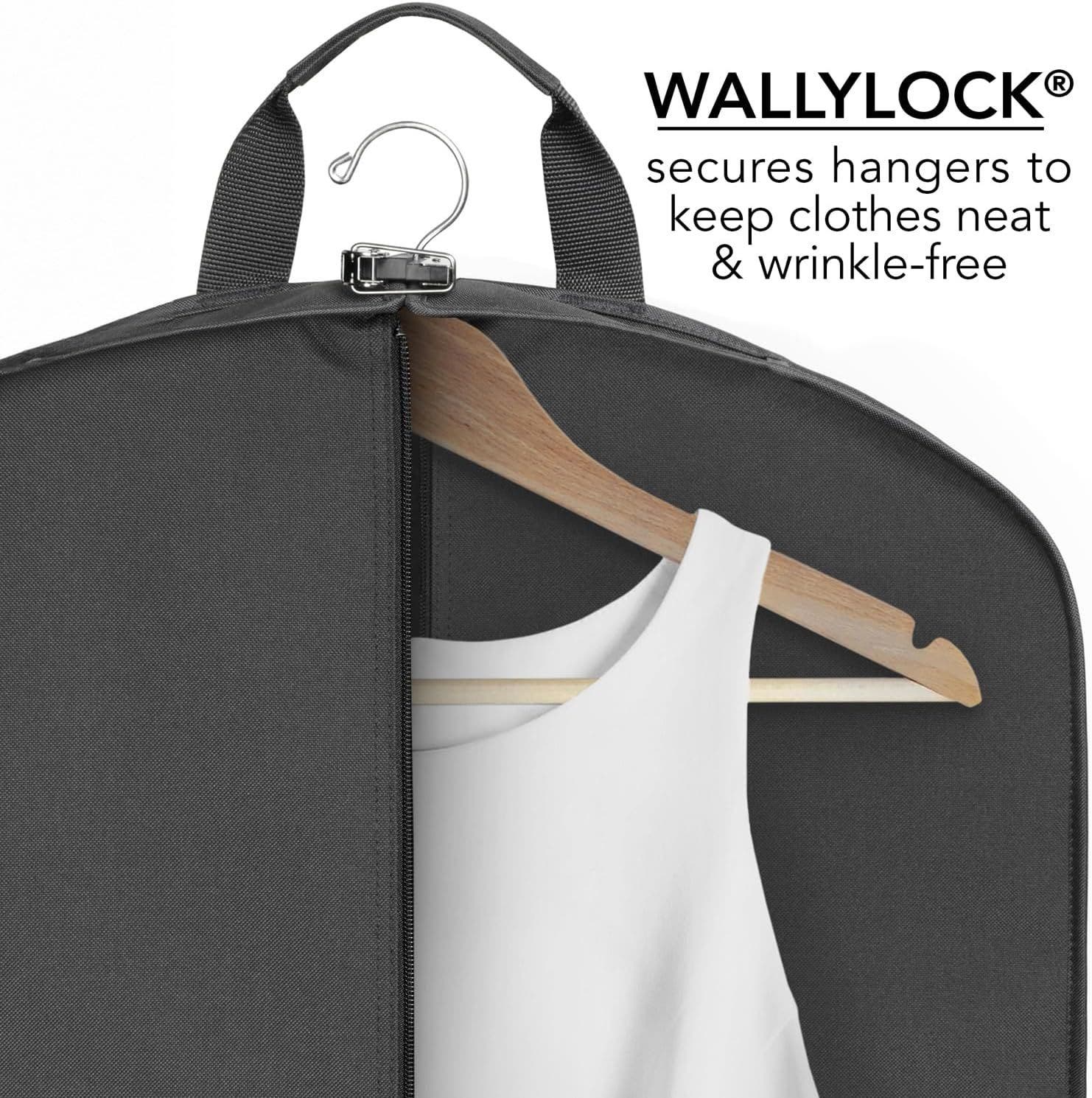 Wallybags Deluxe Travel Garment Bag with two pockets, Alternate, color, 