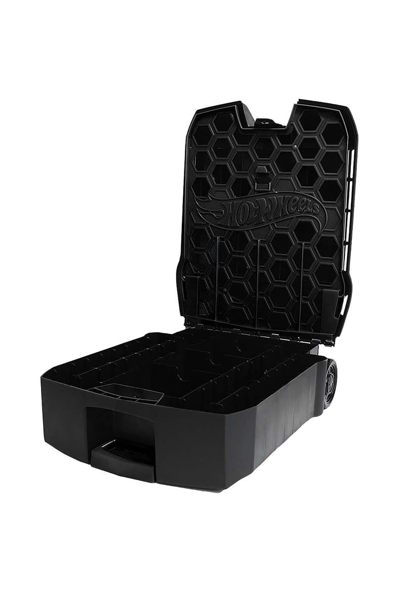 100 Car Rolling Storage Case With Retractable Handle, Alternate, color, Multicolored