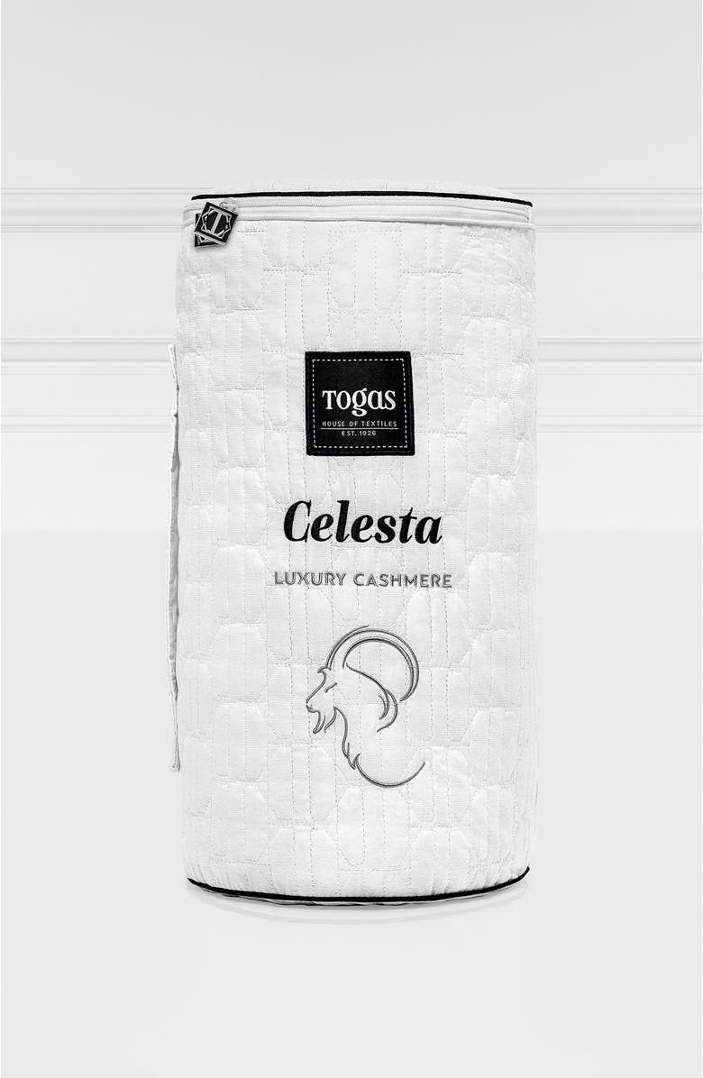 Togas Celesta cashmere silk comforter, Alternate, color, White