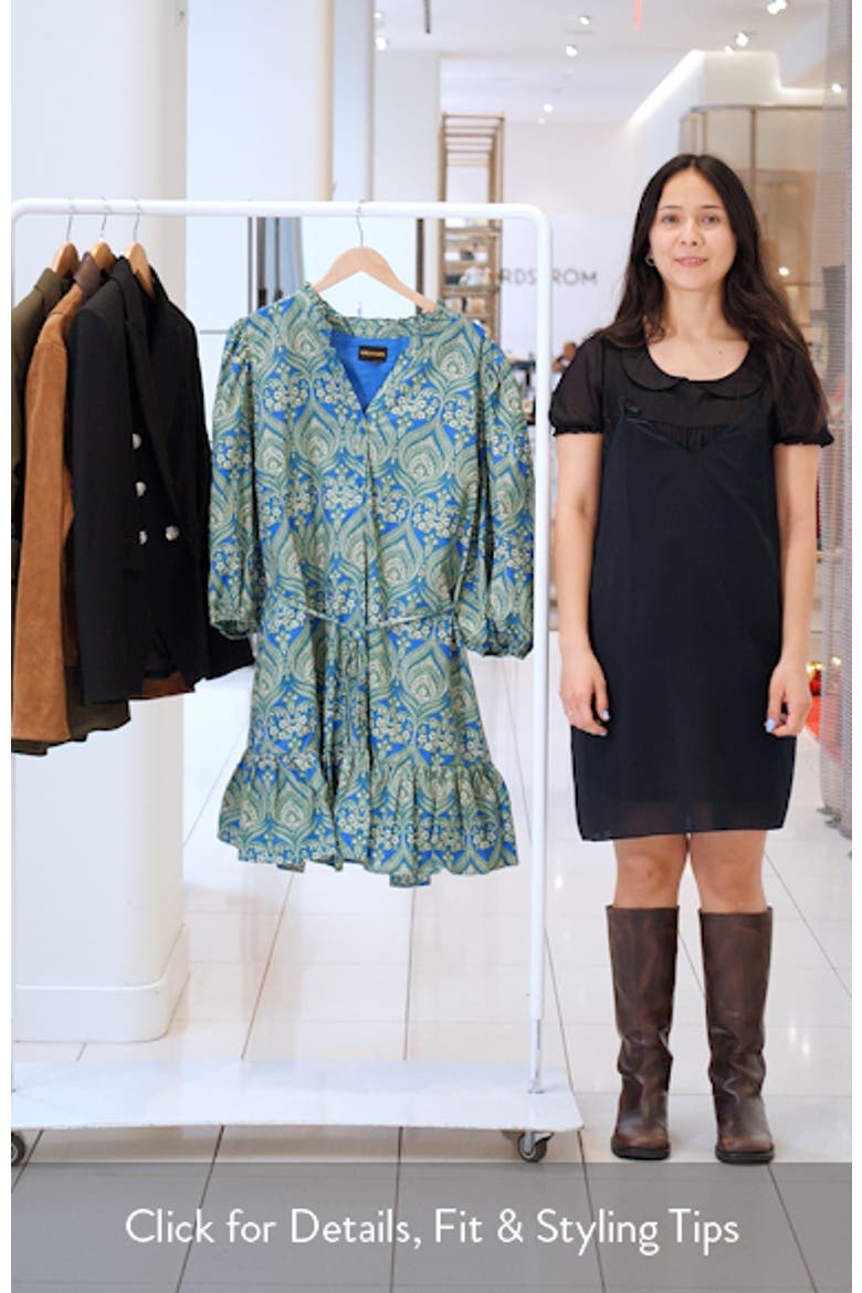 Nyra Jazlyn Paisley Split Neck Dress video