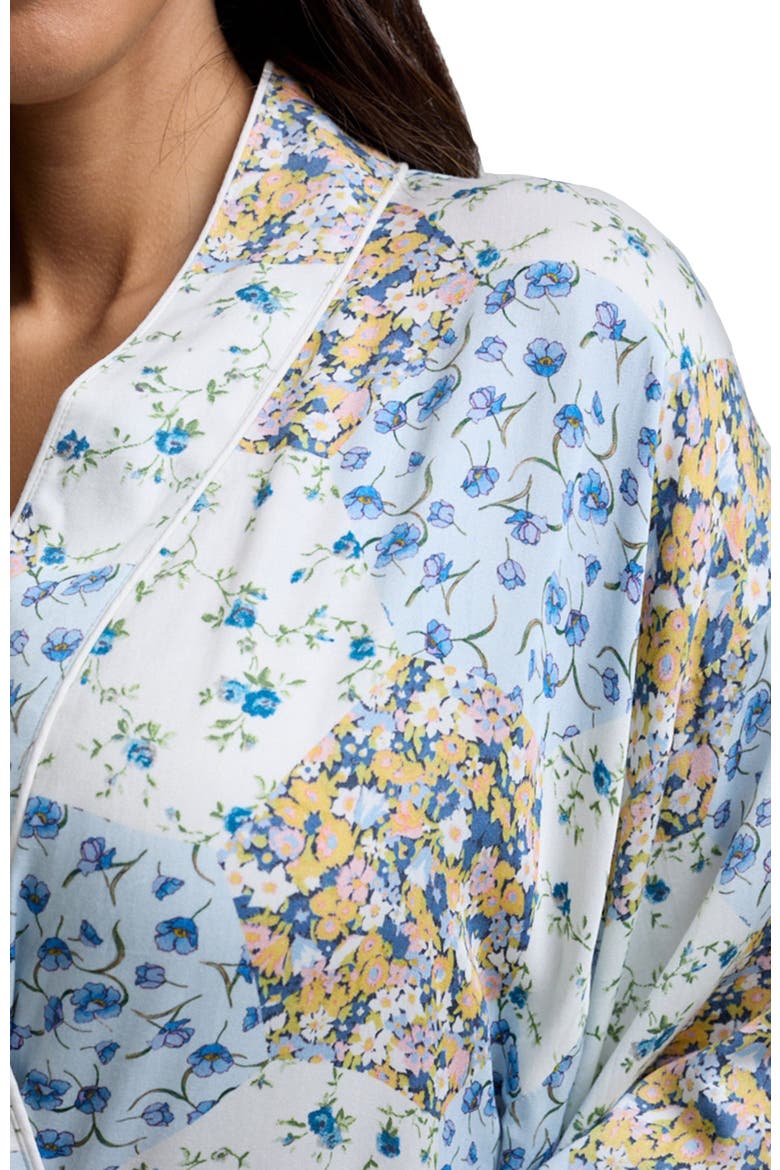 Corina Long Sleeve Robe, Alternate, color, Blue