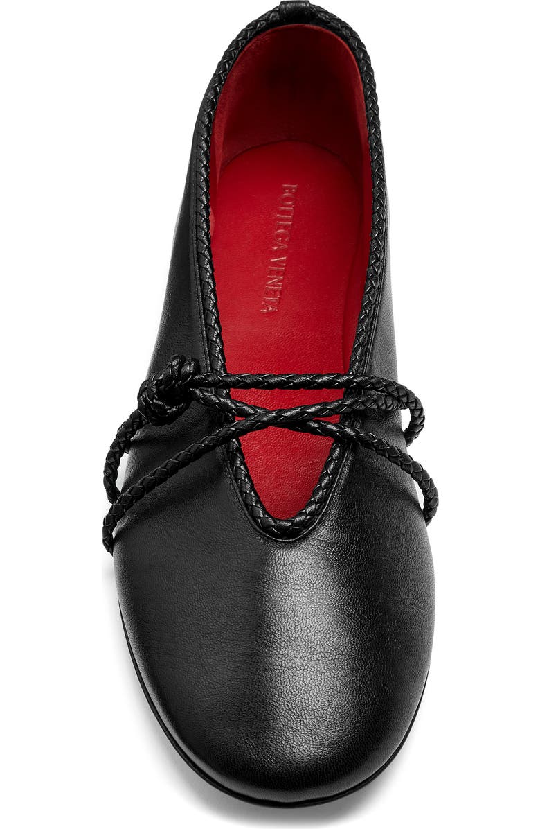 Bottega Veneta Lucia Mary Jane Ballerina Flat, Alternate, color, Black