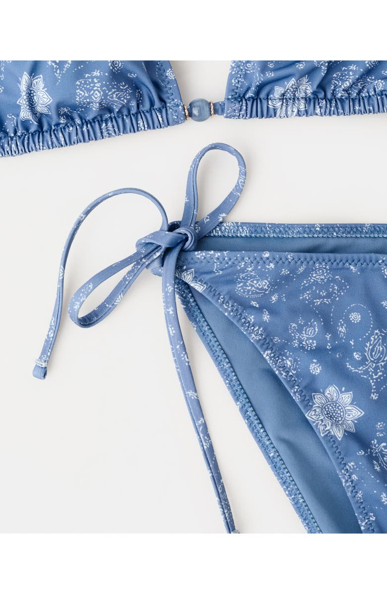 MANGO TEEN <p>Bandanda Print Two-Piece Swimsuit</p>, Alternate, color, Blue