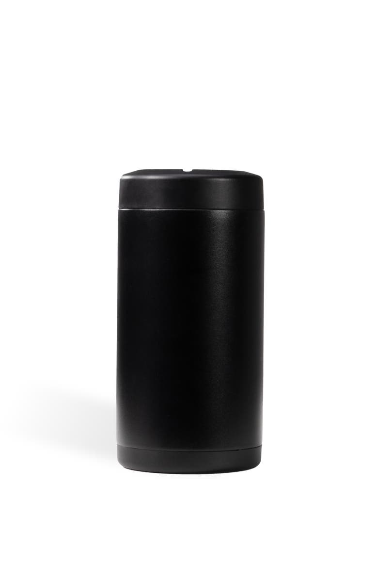 HydroJug Standard Can Cooler, Insulated Stainless Steel Cup with Screw-Top Ring & Non-Slip Rubber Base, Alternate, color, Black