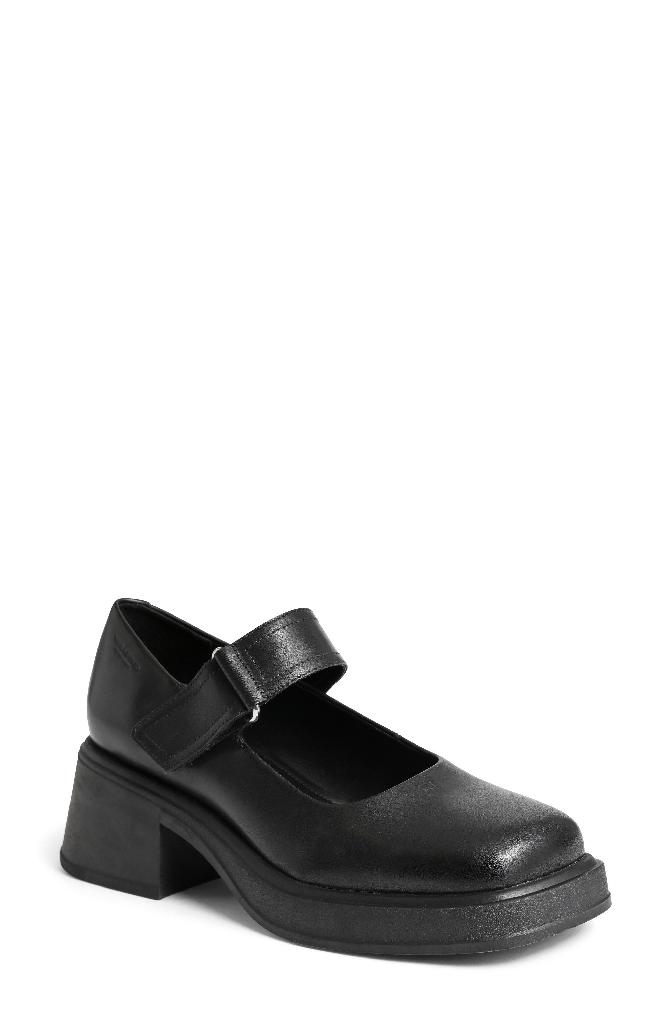 Dorah Platform Mary Jane Pump, Main, color, BLACK