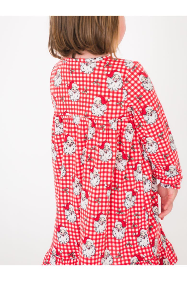 Pajama Night Gown, Alternate, color, Red Dear Santa