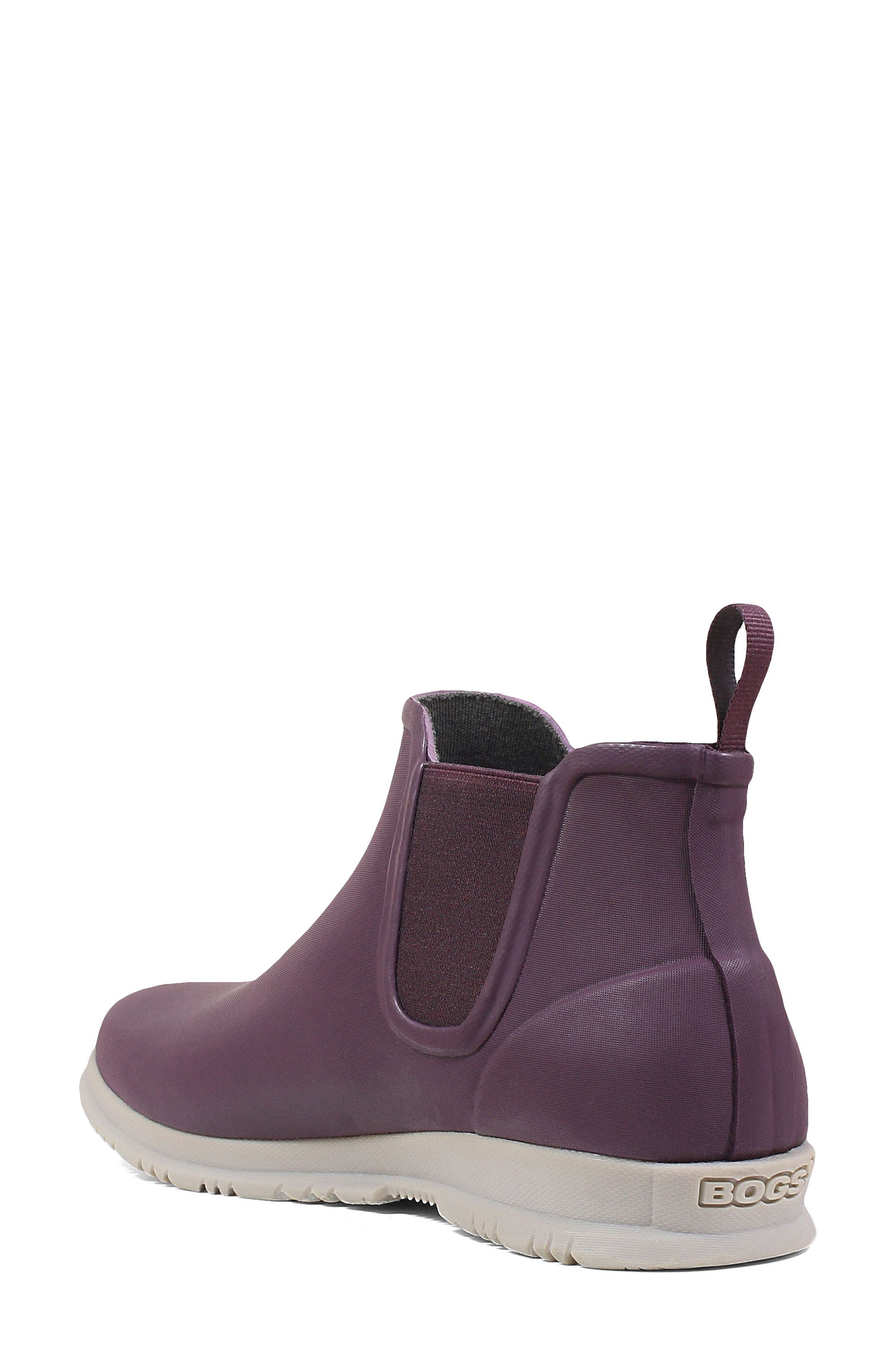 Sweetpea Chelsea Rain Boot, Alternate, color, PLUM
